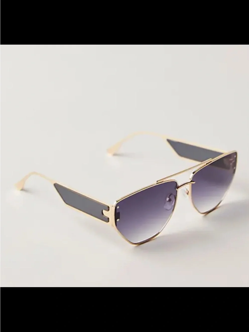 Free People Retrograde Aviator Hexagon Sunglasses